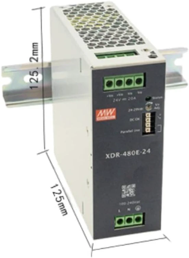 Alt view image 2 of 2 - Mean Well XDR-E Power Supply Converter XDR-480E-24 480W 20A