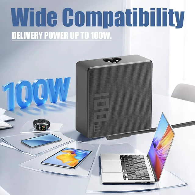 Alt view image 10 of 12 - 100W USB C AC Adapter Compatible with Asus Rog Ally X Charger Legion Go S MSI Claw Handheld Gaming Console, Dock ROG Flow X13 GV301 GV302 Z13 GZ301 ZenBook 14 14X Zephyrus M16 GU604 GU604VI Laptop