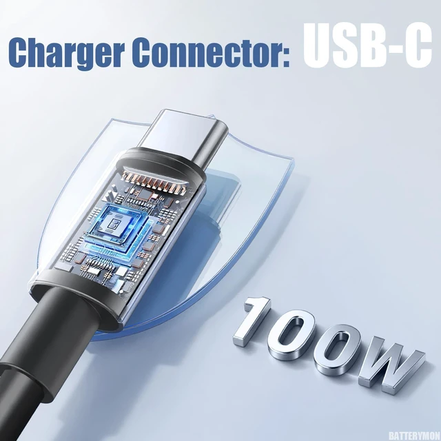 Alt view image 11 of 12 - 100W USB C AC Adapter Compatible with Asus Rog Ally X Charger Legion Go S MSI Claw Handheld Gaming Console, Dock ROG Flow X13 GV301 GV302 Z13 GZ301 ZenBook 14 14X Zephyrus M16 GU604 GU604VI Laptop