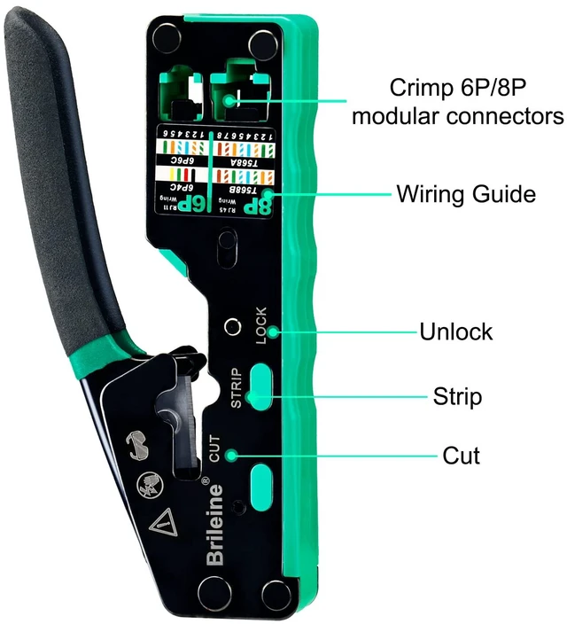 Alt view image 9 of 12 - RJ45 Crimp Tool Pass Through Kit Ethernet Crimper Cat5 Cat5e Cat6 Crimping Tool for RJ11/12 6P/8P with Network Lan Cable Tester, 50PCS CAT6 Connectors, 50PCS Boots, Mini Cable Stripper