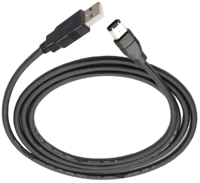 Main image of 6 Pin Male to USB 2.0 Male Adaptor Convertor Cable for Digital Cameras and Printers(4.5 Meters)
