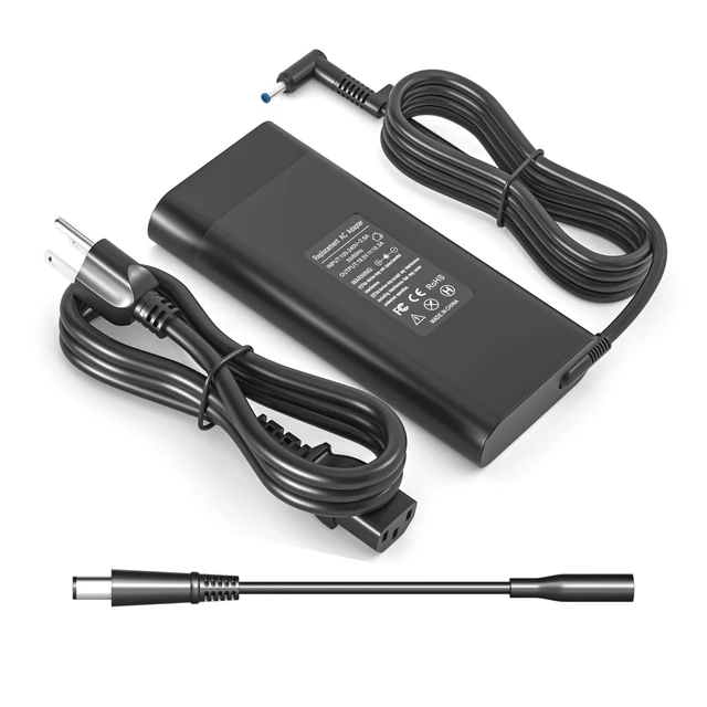 Alt view image 6 of 7 - 200W Laptop Charger for HP Victus Gaming 15 Charger 15.6 16 16.1 Omen Gaming 15 16 17 Zbook 17 G5 G6 G7 G8 G9 G10 Power Supply Cord