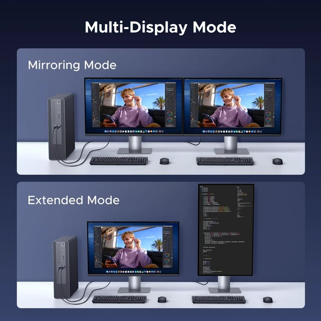 Alt view image 14 of 14 - 2-Pack 8K@60Hz Active Display Port to HDMI Unidirectional Adapter with 4K@240Hz 2K@240Hz, DP 1.4 PC to HDMI 2.1 Display G-SYNC Male to Female Cable Aluminum Converter Compatible with AMD NVIDIA