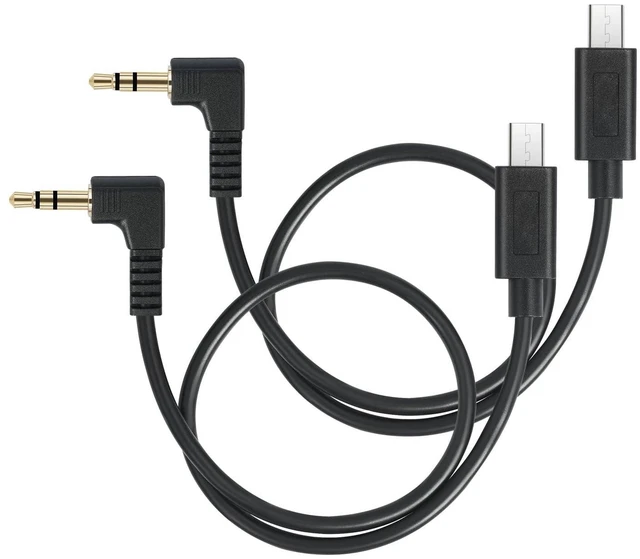 Main image of HUALEU 2Pack 1FT USB Micro 15pin to Right Angle 3.5mm timecode Cable;Camera timecode Cable for Sony FX3 FX-30 A7M3 A7M4 A7S2 A7S3