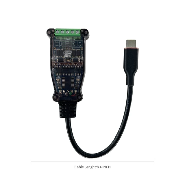 Alt view image 3 of 5 - DSD TECH SH-U11C USB-C to RS485 RS422 Adapter for Mac Windows Linux