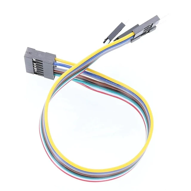 Alt view image 4 of 5 - motherboard line power switch Dupont adapter cable 8Pin for ATX motherboard PC host shell front panel 20cm