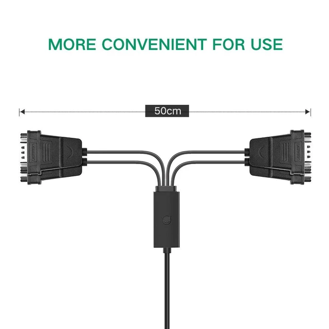 Alt view image 7 of 7 - UGREEN USB to Serial RS232 Cable Adapter 4 Ports DB9 Converter 9-Pin Male to Male with Hexnuts for Windows 10/8.1/8/7/XP/Vista/Linux/MAC OS 8/9/OS X