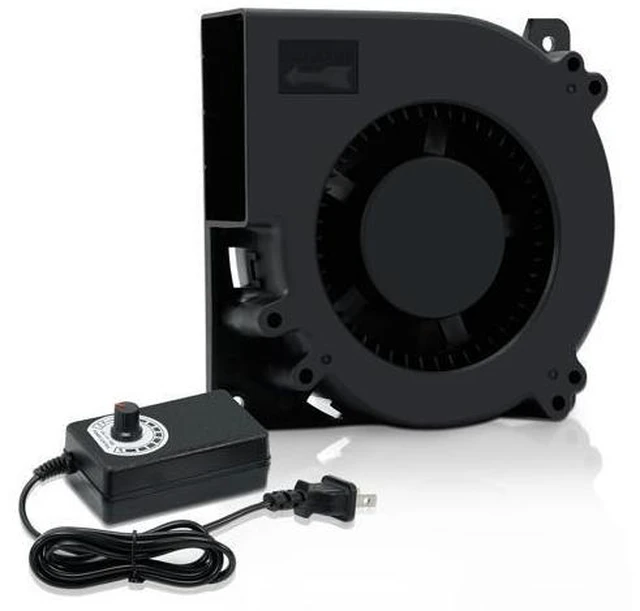 Main image of NEW 120mm Blower 12cm 120x120x32mm 12032 Centrifugal Cooling Fan w/ AC 120V 220V to 3V - 12V 2A with Speed Controller for Grow Tent SXDOOL SXD12032B12H Dual Ball