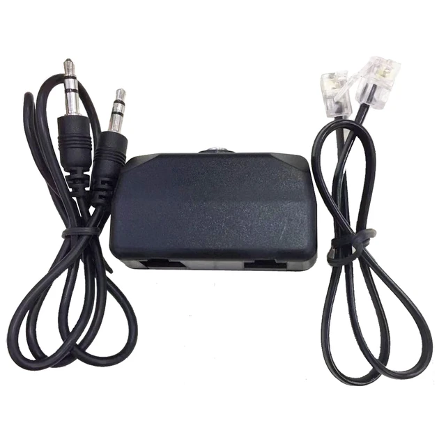 Alt view image 2 of 5 - Analog Telephone Adapter for Split The Line to Telephone and Voice Recorder, with Two RJ11 Port for Incoming and Outgoing Phone Connection and 3.5mm Audio Socket to Connect to Voice Recording Device