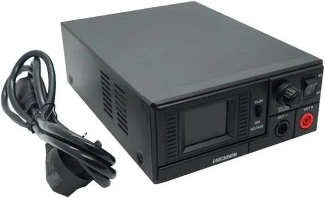 Alt view image 4 of 7 - Switching Power Supply DWC30WIN, Universal Compact 13.8 Volt DC 110V AC Home Lab AC-DC Converter Power Supply for CB/HAM Radio Mobile, Output Current 30A(Max), Liquid-Crystal Display