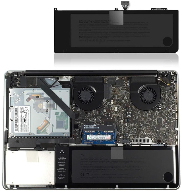 Alt view image 7 of 7 - BatPower A1382 Replacement Laptop Battery for Apple Early 2011 Late 2011 Mid 2012 MacBook Pro 15-inch A1286 EMC 2353-1 2556 2563 Battery MacBook Pro 15" Core i7 A1286 Apple A1382 Battery 77.5Wh