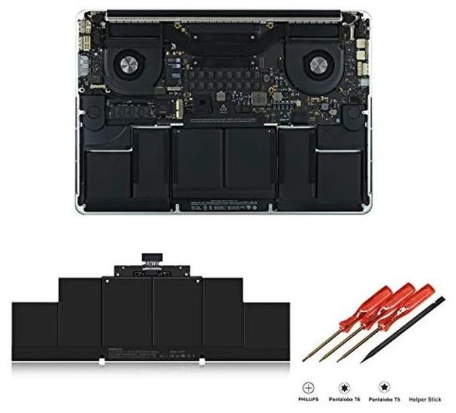 Alt view image 2 of 5 - BatPower A1618 Replacement Laptop Battery for Apple Mid 2015 MacBook Pro 15-inch Retina A1398 EMC 2909 EMC 2910 Battery MacBook Pro 15" Retina A1398 Apple A1618 Battery 99.5Wh