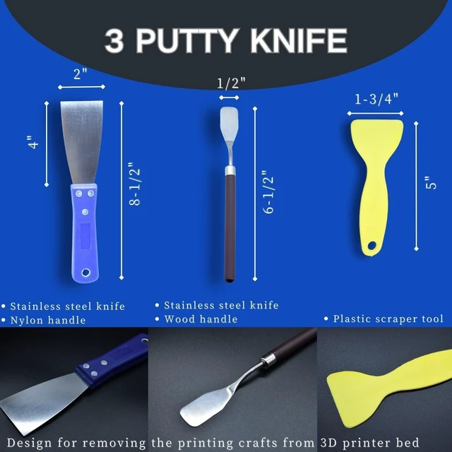 Alt view image 9 of 14 - 3D Printer Tool Kit, 24pcs 3D Printer Nozzle Cleaning Tool Removal Tool Kit, Wire Brush, Wire Flush Cutter, Scraper Knife, Diamond Files, Tweezer, Putty Knife for 3D Printer, Model Building