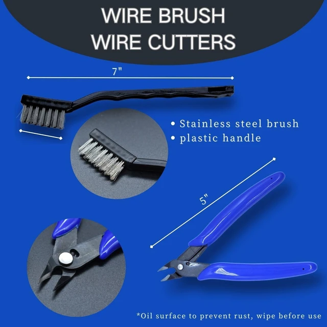 Alt view image 10 of 14 - 3D Printer Tool Kit, 24pcs 3D Printer Nozzle Cleaning Tool Removal Tool Kit, Wire Brush, Wire Flush Cutter, Scraper Knife, Diamond Files, Tweezer, Putty Knife for 3D Printer, Model Building