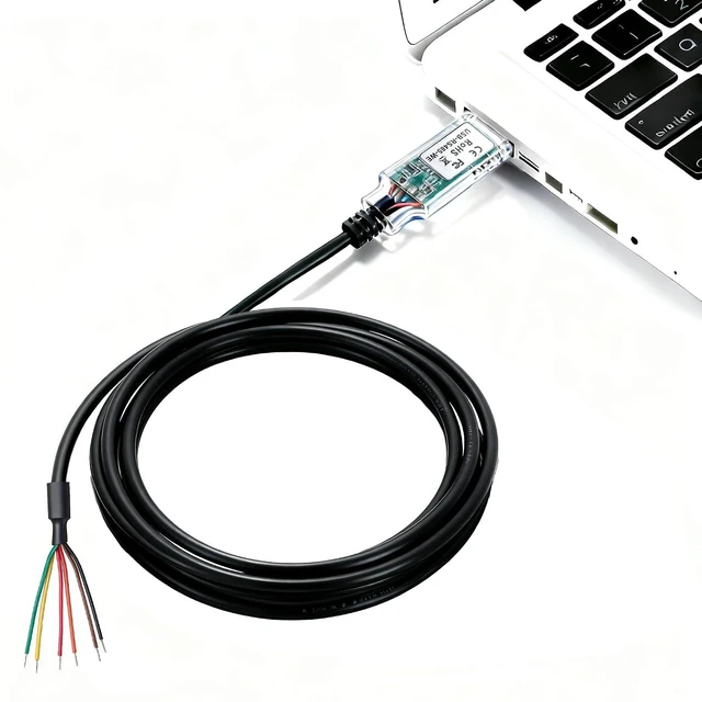 Alt view image 2 of 2 - USB to RS485-WE Serial Cable, RS485-WE-1800-BT UART Serial Converter Cable,USB-RS485-WE Wire End,FT232 Chipset, 6 Way,1.8m/6ft | USB to RS485-WE Serial Cable, UART Serial Converter Cable, USB-RS485-WE