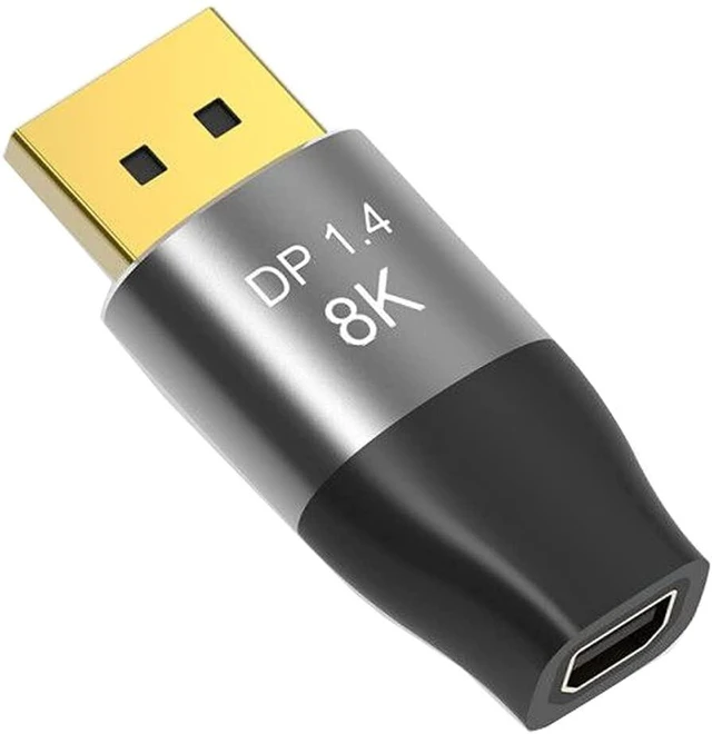 Alt view image 4 of 6 - Displayport to Mini DisplayPort 8K Adapter 2-Pack, BolAAzuL Displayport 1.4 Cable Adapter Bi-Directional MDP to DP/DP Male to Mini DP Female Extender Converter 8K(76804320)@60Hz,4K@144Hz,2K@165Hz