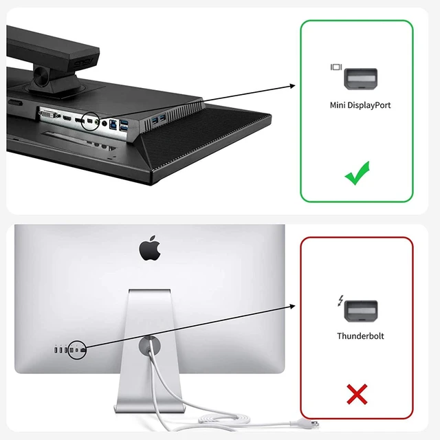 Alt view image 6 of 6 - Displayport to Mini DisplayPort 8K Adapter 2-Pack, BolAAzuL Displayport 1.4 Cable Adapter Bi-Directional MDP to DP/DP Male to Mini DP Female Extender Converter 8K(76804320)@60Hz,4K@144Hz,2K@165Hz