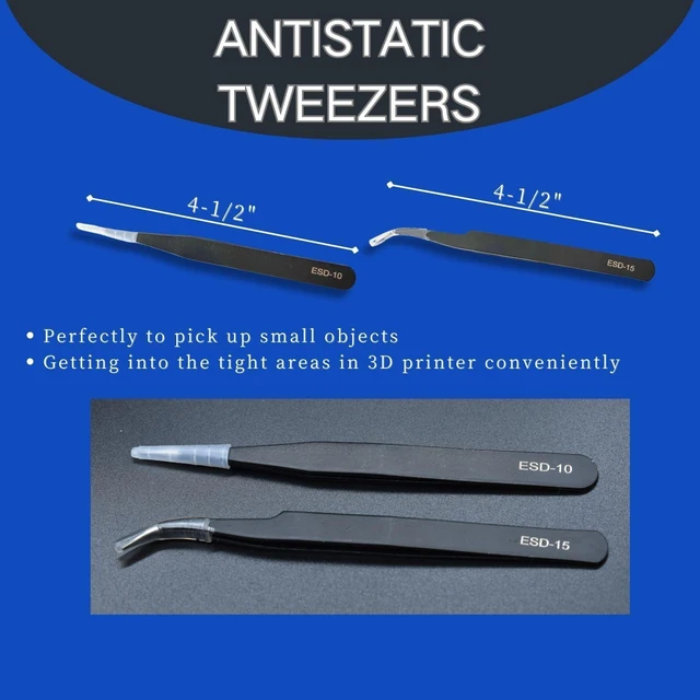 Alt view image 11 of 14 - 3D Printer Tool Kit, 24pcs 3D Printer Nozzle Cleaning Tool Removal Tool Kit, Wire Brush, Wire Flush Cutter, Scraper Knife, Diamond Files, Tweezer, Putty Knife for 3D Printer, Model Building
