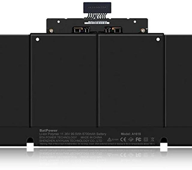 Alt view image 5 of 5 - BatPower A1618 Replacement Laptop Battery for Apple Mid 2015 MacBook Pro 15-inch Retina A1398 EMC 2909 EMC 2910 Battery MacBook Pro 15" Retina A1398 Apple A1618 Battery 99.5Wh