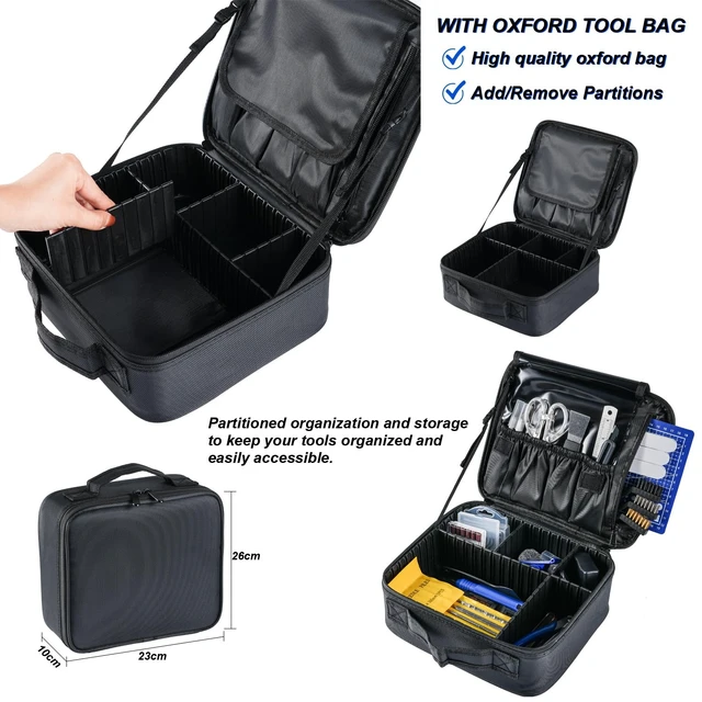 Alt view image 12 of 14 - 124Pcs 3D Printing Accessory Tools with Tool Bag for 3D Printer Modeler Basic Tools Diverse 3D Print Nozzle Cleaning Kit Mini Rotary Tool 3D Printer Tools for Remove/Trim and Finish 3D Print