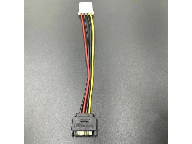 Alt view image 4 of 4 - 20CM SATA 15Pin Male to Molex IDE 4Pin Female Power Cable, SATA to 4Pin Power Adapter for Mining Rigs