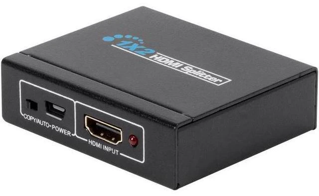 Main image of Mini 1x2 HDMI Splitter 4K Ultra HD 1080P@60Hz, USB Powered 1 Input to 2 Output HDMI Distribution Splitter