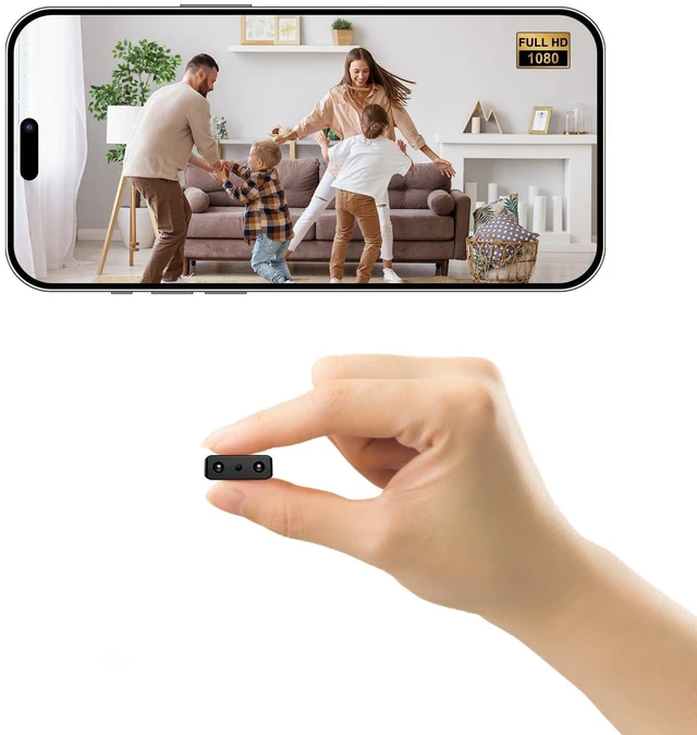Alt view image 8 of 14 - 1080P HD Hidden Camera, Mini Spy Nanny Cam with Night Vision, Motion Detection, APP Real-Time View