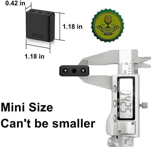 Alt view image 9 of 14 - 1080P HD Hidden Camera, Mini Spy Nanny Cam with Night Vision, Motion Detection, APP Real-Time View