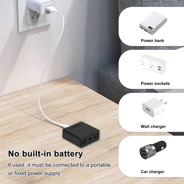 Alt view image 12 of 14 - 1080P HD Hidden Camera, Mini Spy Nanny Cam with Night Vision, Motion Detection, APP Real-Time View