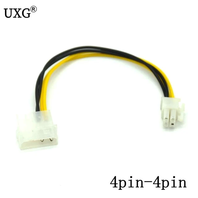 Alt view image 2 of 2 - 4Pin CPU Power supply to IDE Port Extension Cord Cable Desktop 4 pin ATX 12V P4 Power Male to Molex male Connector Cable 20cm
