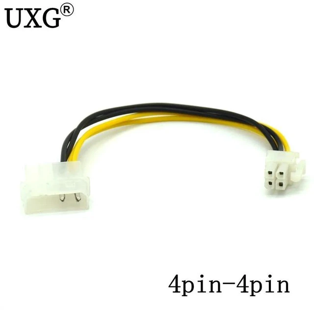 Main image of 4Pin CPU Power supply to IDE Port Extension Cord Cable Desktop 4 pin ATX 12V P4 Power Male to Molex male Connector Cable 20cm
