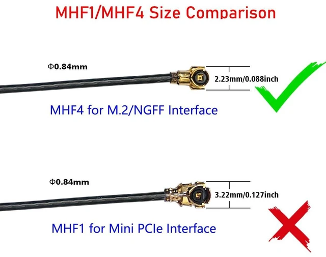 Alt view image 9 of 12 - WiFi 6E Antenna Tri-Band 6GHz 5GHz 2.4GHz RP-SMA Male + 10in U.FL MHF4 to RP SMA Female Extension Cable + Computer Back Slot Cover Bracket