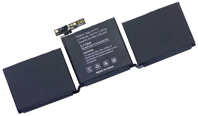 Main image of Powerwarehouse New A1713 Replacement Battery for Apple MacBook Pro 13 A1708 Late 2016, A1708 Mid 2017 11.4V 4781mah