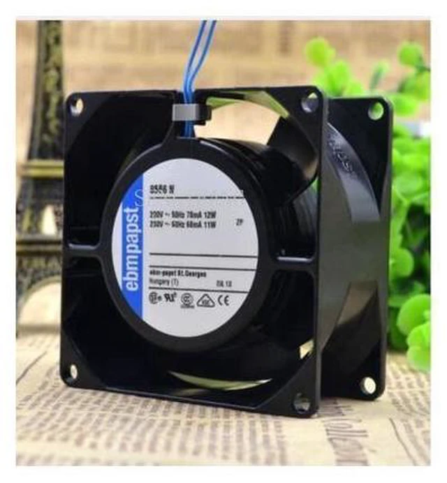 Main image of Delivery.8556 n AC230V 8 cm ebmpapst 8038 full metal high temperature resistant fan in Germany One year warranty