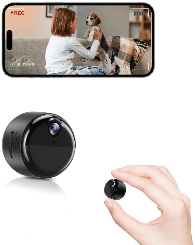 Alt view image 7 of 12 - Mini Hidden Camera, 1080P Small Nanny Cam for Home Security, 90 Days Battery Life, Auto Night Vision, Magnetic Installation, PIR Motion Detection with Alerts,Cloud Storage & Local SD Card Replay