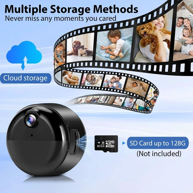 Alt view image 11 of 12 - Hidden Camera, 1080P Wireless Mini Camera Indoor Nanny Cam for Home Security, 60-days Battery Life, Auto Night Vision, Motion Detection/Smart Alerts, Live Remote Viewing for Pet/Baby and Home Safety