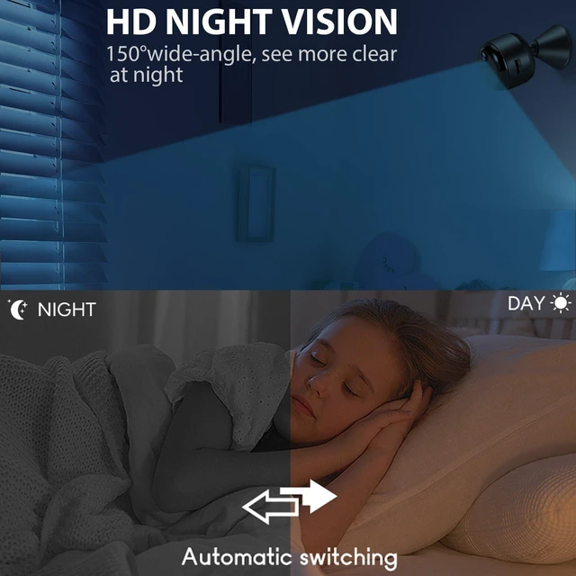 Alt view image 9 of 12 - Mini Hidden Camera, 1080P Small Nanny Cam for Home Security, 90 Days Battery Life, Auto Night Vision, Magnetic Installation, PIR Motion Detection with Alerts,Cloud Storage & Local SD Card Replay