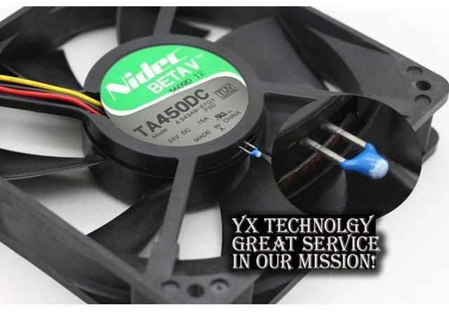Alt view image 6 of 6 - Nidec TA450DC A34349-57G1 12cm 12025 24V 0.15A double ball bearing 3-wire fans nidec