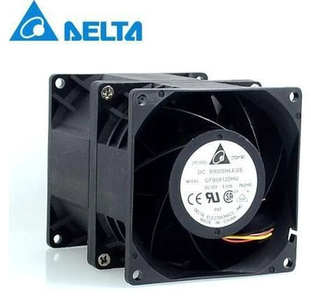Main image of 8cm high speed car booster fan violence in 8090 12V 5.88A GFB0812DHU Delta 80*80*90mm