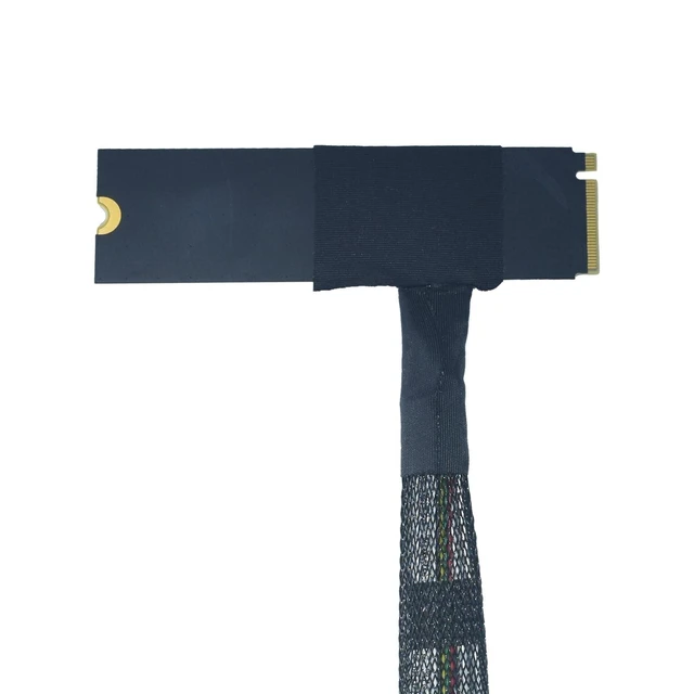 Alt view image 5 of 5 - LetLinkSo PCIe 5.0 M.2 to U.2 Adapter, M.2 to SFF-8639 U.2 NVMe SSD Cable with 15Pin Power, Bottom Side Exit, 1.6ft (50cm)