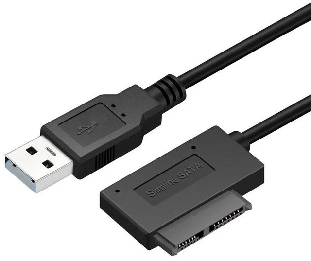 Main image of 2020 PC 35CM 6P 7P CD DVD Rom SATA To USB 2.0 Converter For PC Laptop Notebook Slimline Sata 13 Pin USB Adapter Drive Cable