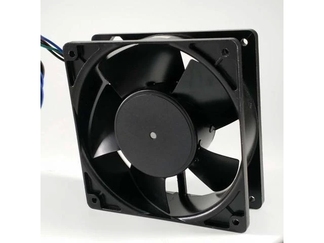Alt view image 2 of 3 - Original Taiwan 4E-DVB 115/230V 4 wire All metal Dual voltage cooling fan