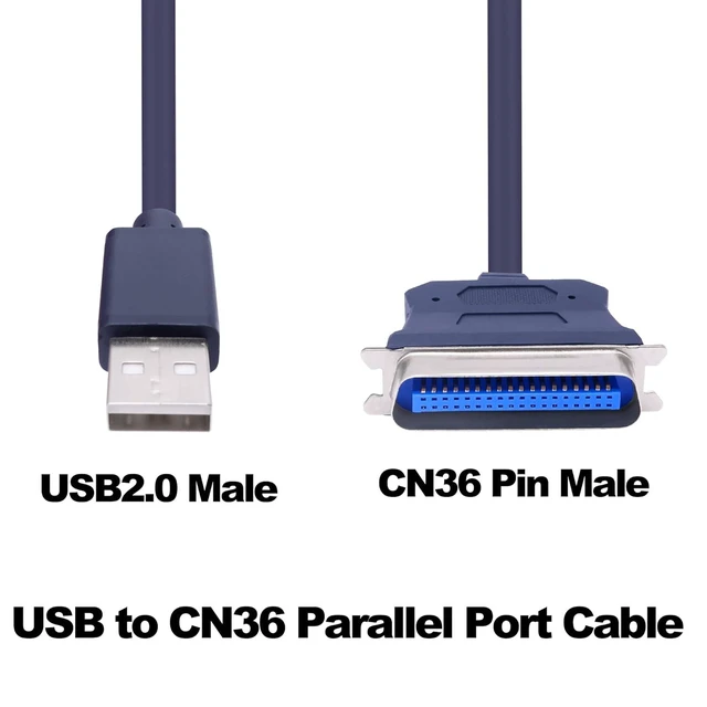 Alt view image 3 of 7 - USB to CN36 Parallel Port Printer Cable USB 2.0 to Centronics 36 Pin Parallel IEEE 1284 Printer Adapter Cable Converter Cord-1.2M/3.9FT