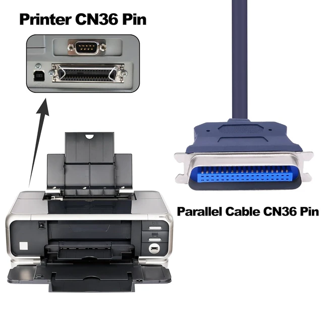 Alt view image 5 of 7 - USB to CN36 Parallel Port Printer Cable USB 2.0 to Centronics 36 Pin Parallel IEEE 1284 Printer Adapter Cable Converter Cord-1.2M/3.9FT