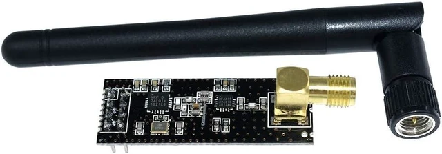 Alt view image 7 of 7 - 3PCS NRF24L01+PA+LNA Module with SMA 2.4 GHz 1100m+3PCS nrf24 8 Pin Socket Breakout Adapters Compatible