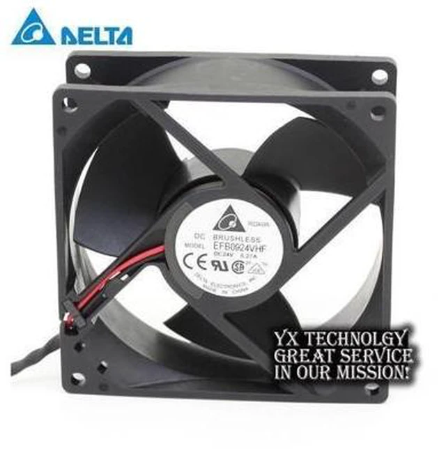 Main image of New and Original EFB0924VHF 9CM 9032 24V 0.27A two line drive fan for Delta 90*90*32mm