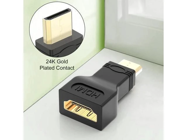 Alt view image 5 of 6 - 2 Pack Gold-Plated HDMI Female to Mini HDMI Male Adapter, Standard HDMI to Mini HDMI Converter for Digital Camera, Camcorder, Tablet & Laptop
