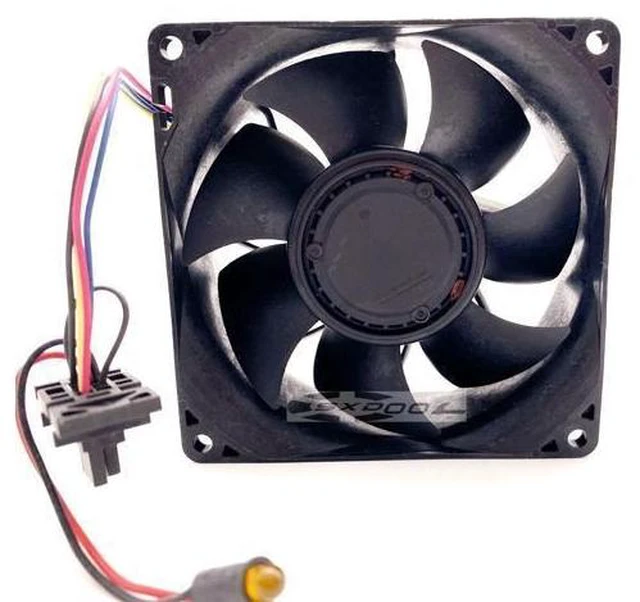 Main image of Original Nidec violent cooling fan V92E12BUA7-57 12V 3.24A 9cm 9238 4-wire server original interface w/ temperature sensor P/N:44E4866