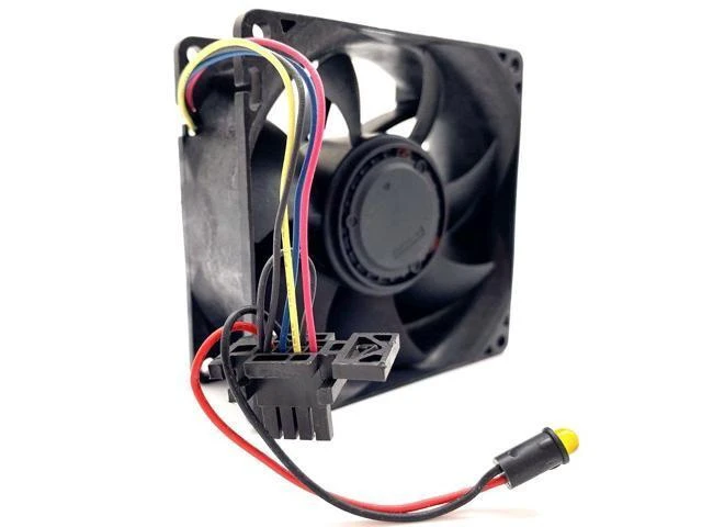 Alt view image 3 of 4 - Original Nidec violent cooling fan V92E12BUA7-57 12V 3.24A 9cm 9238 4-wire server original interface w/ temperature sensor P/N:44E4866