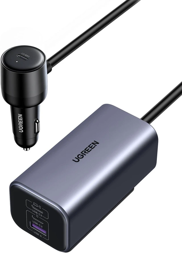 Main image of UGREEN 150W USB C Car Charger, PD 3.1 140W Car Charger Adapter Fast Charging 4-Port Cigarette Lighter USB Multi Port Charger Compatible with iPhone 16/15, Galaxy S24/S23, iPad, Tablet, Laptop
